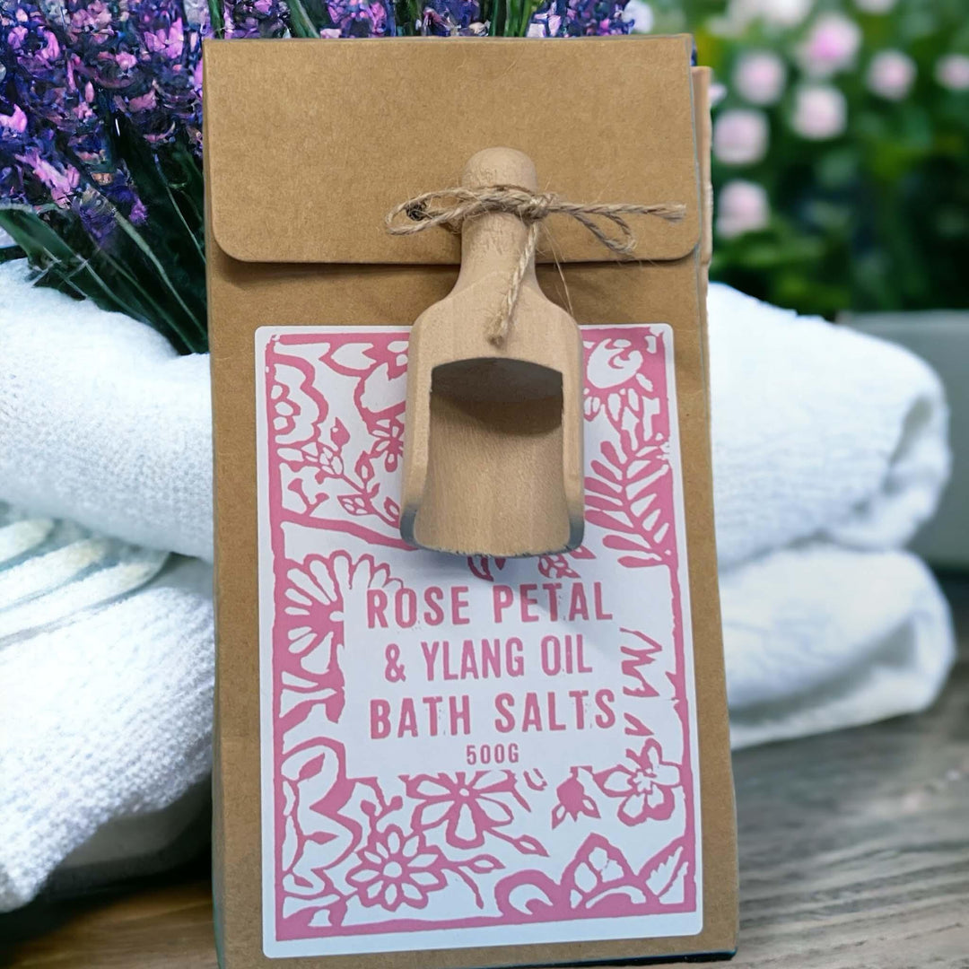 Rose Petal & Ylang Oil Bath Salts - Lorima