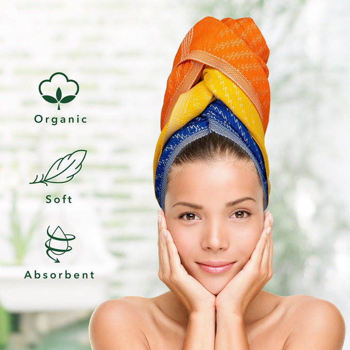 Limited Edition Organic Cotton Hair Towels - Lorima