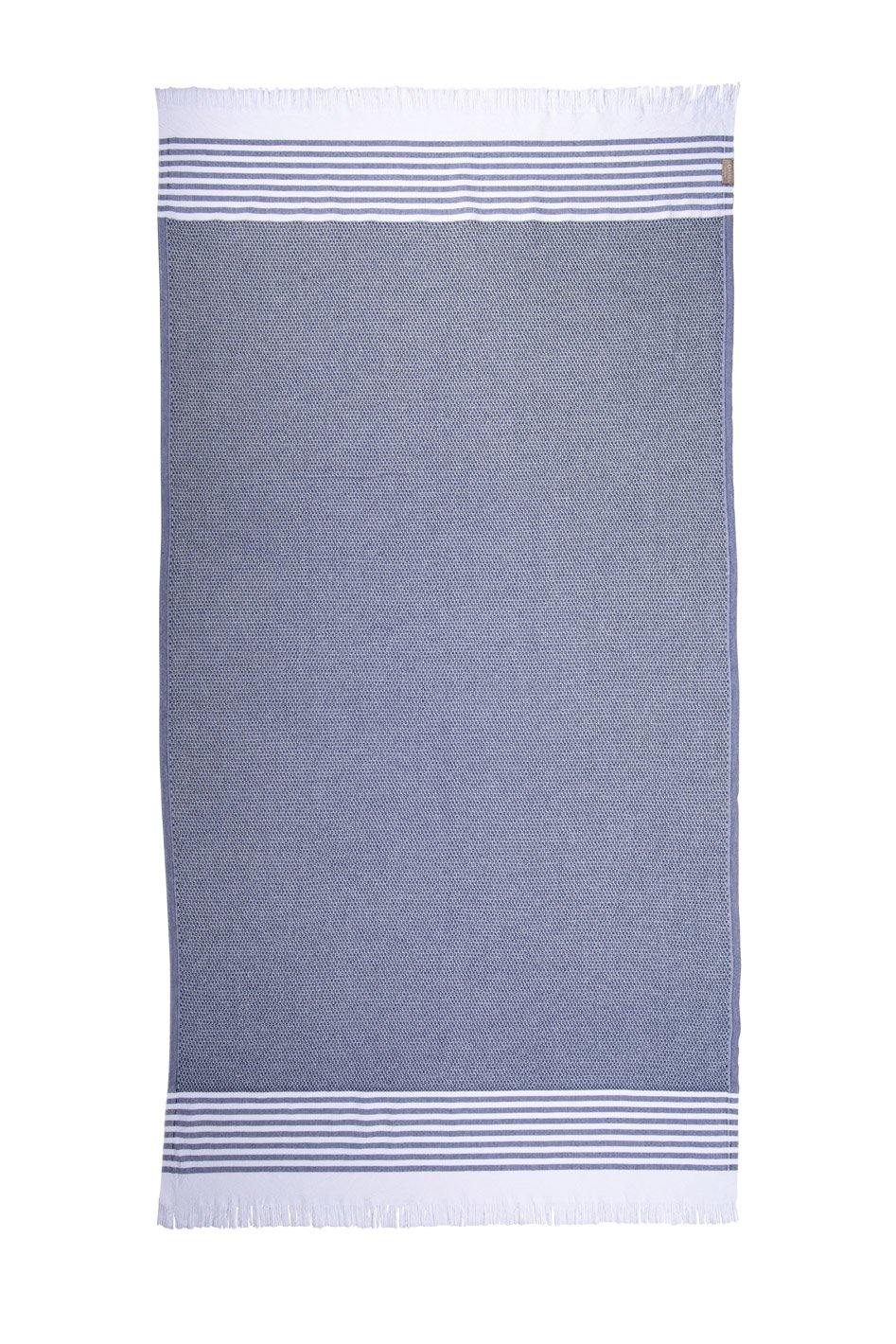 Coast - Blue and White Striped Towel Full Design