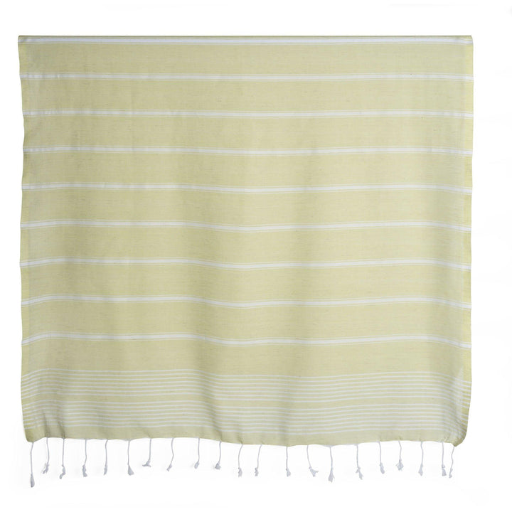 Nazik - Lime Sorbet Linen Wrap Beach Towels