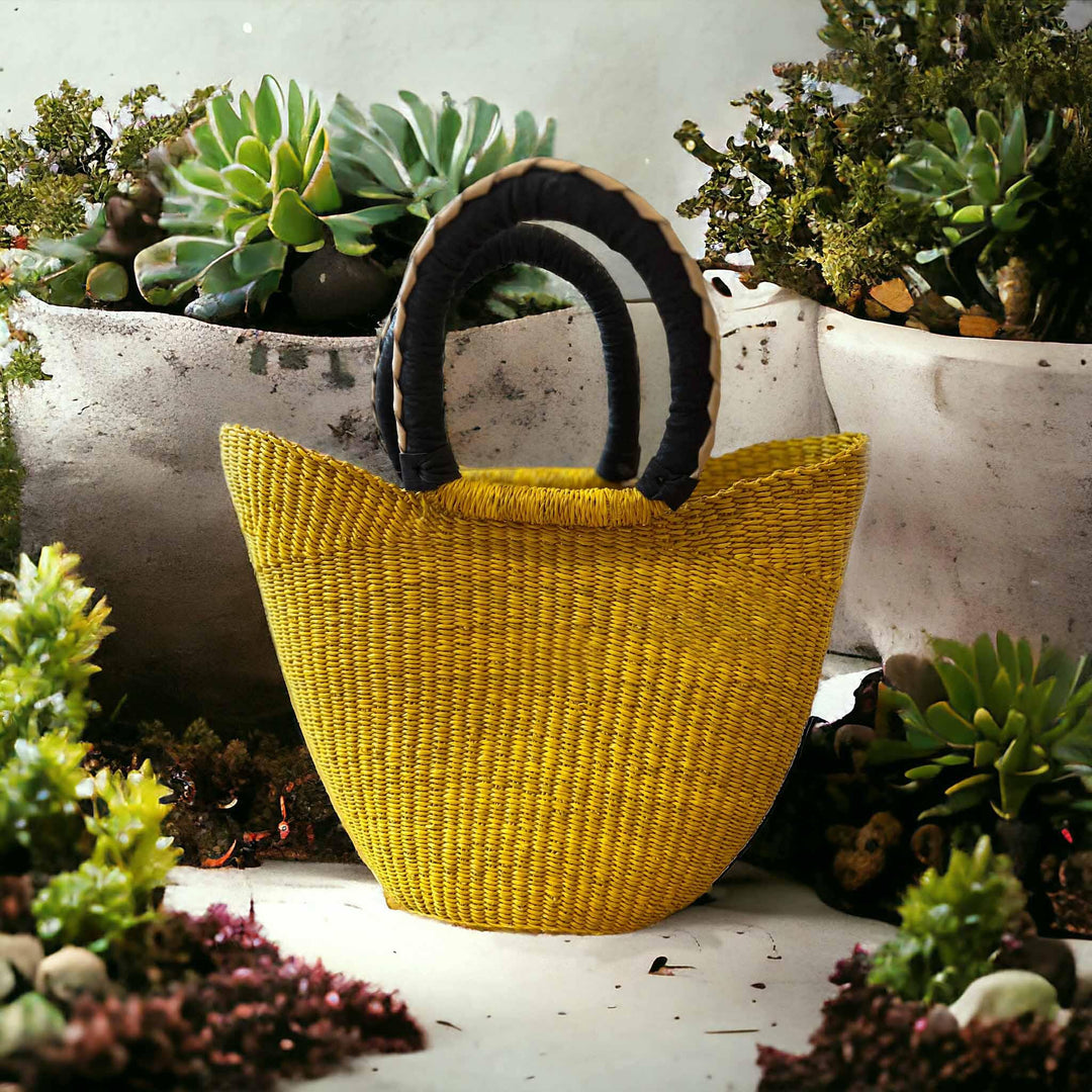 Vivid Yellow U Shopper Basket Size Small