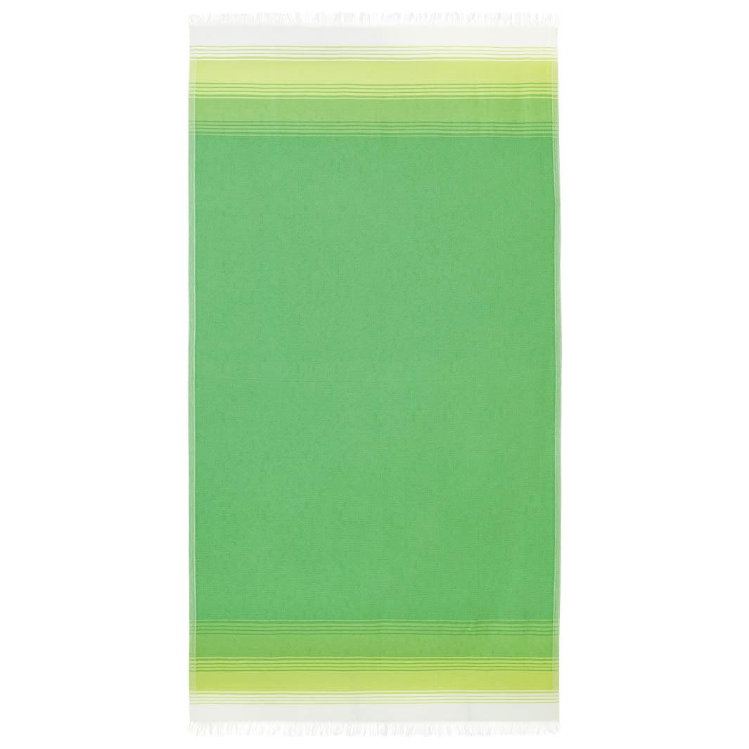 Full size image of Fiesta hammam towel, shown in green.