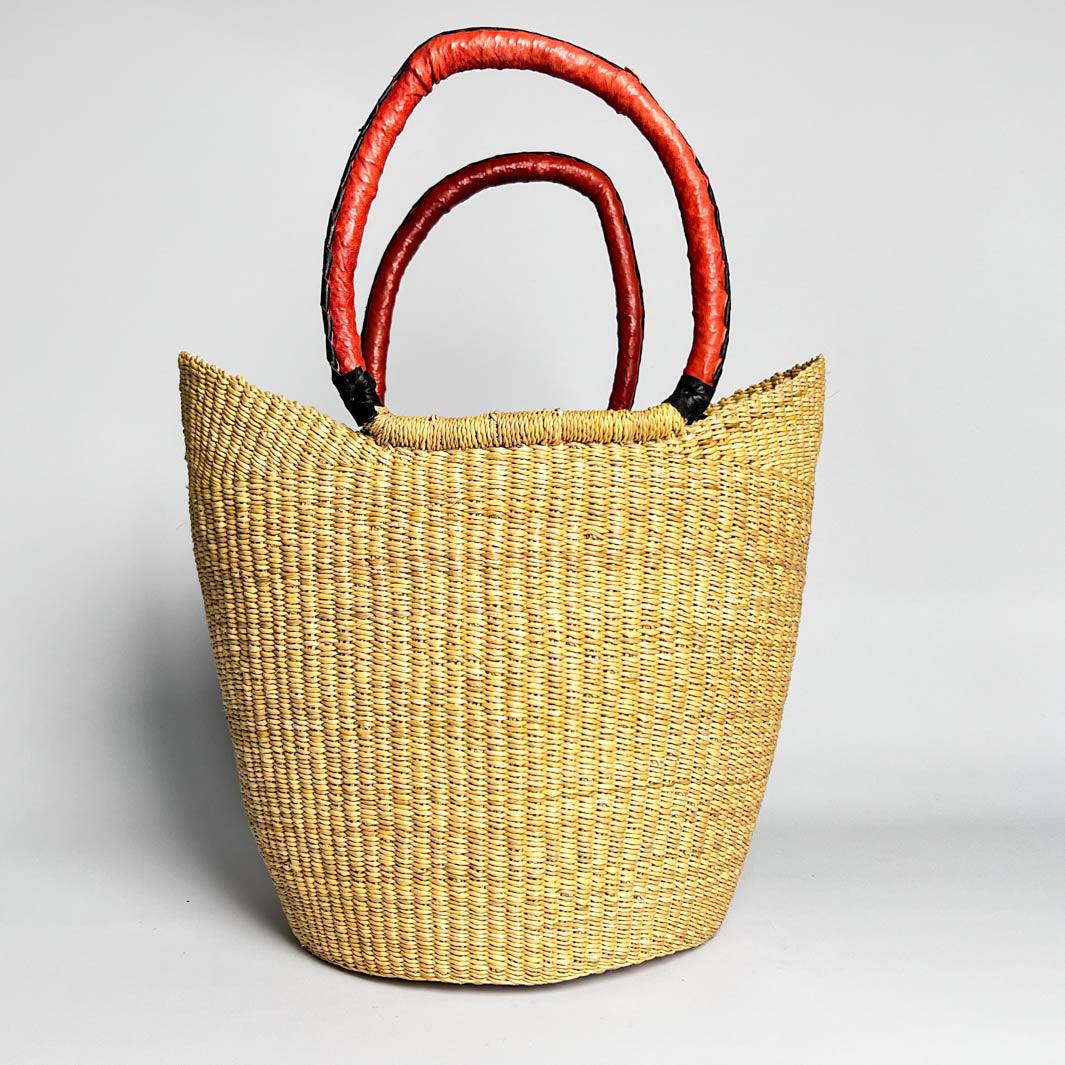 Natural U Shopper Basket Medium (K) - Lorima