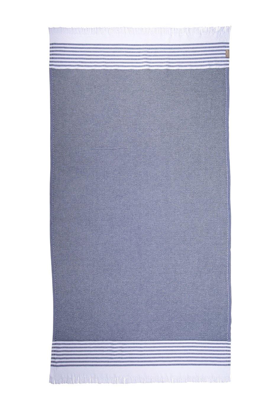 Coast - Blue and White Striped Towel Full Design 