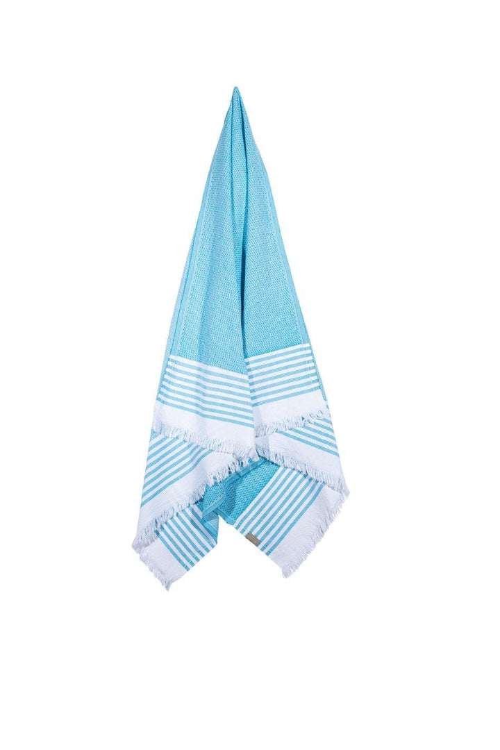 Coast - Turquoise and White Striped Hanging Towel