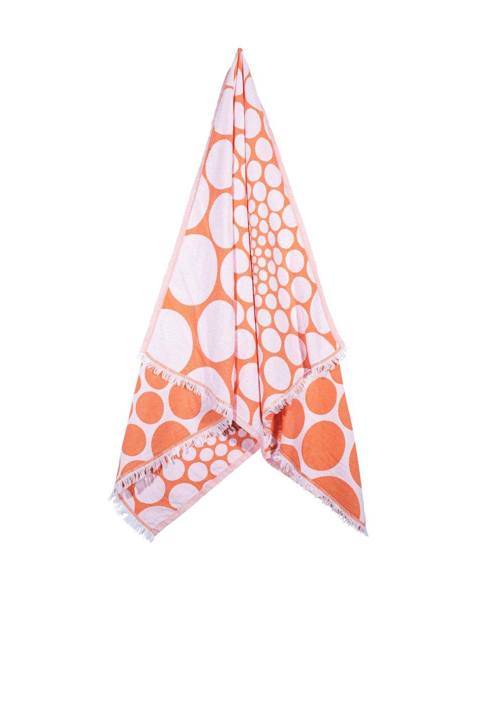 Bubbles - Spotty Coral Design Hanging Up