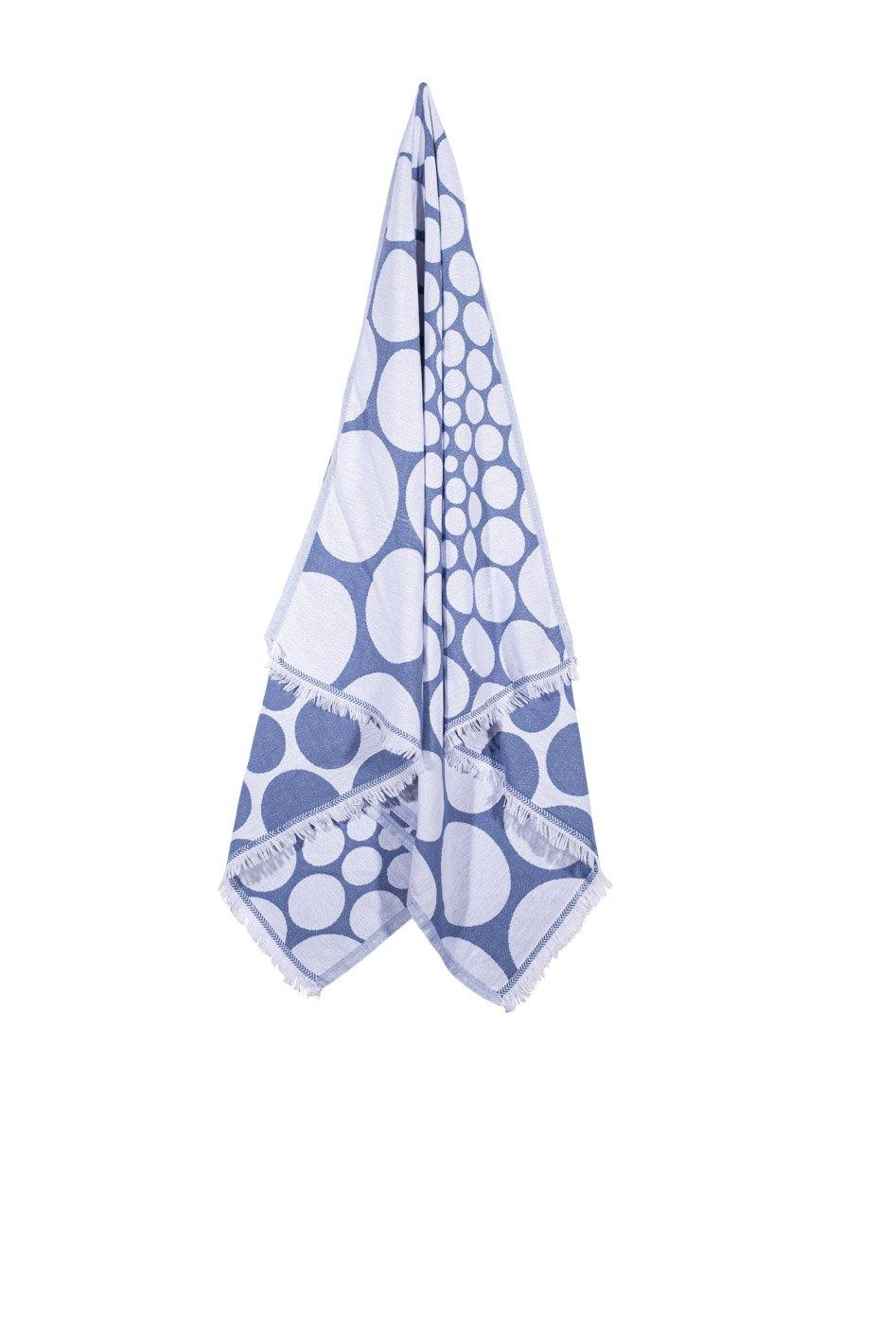 Bubbles - Spotty Blue Design Hanging Up