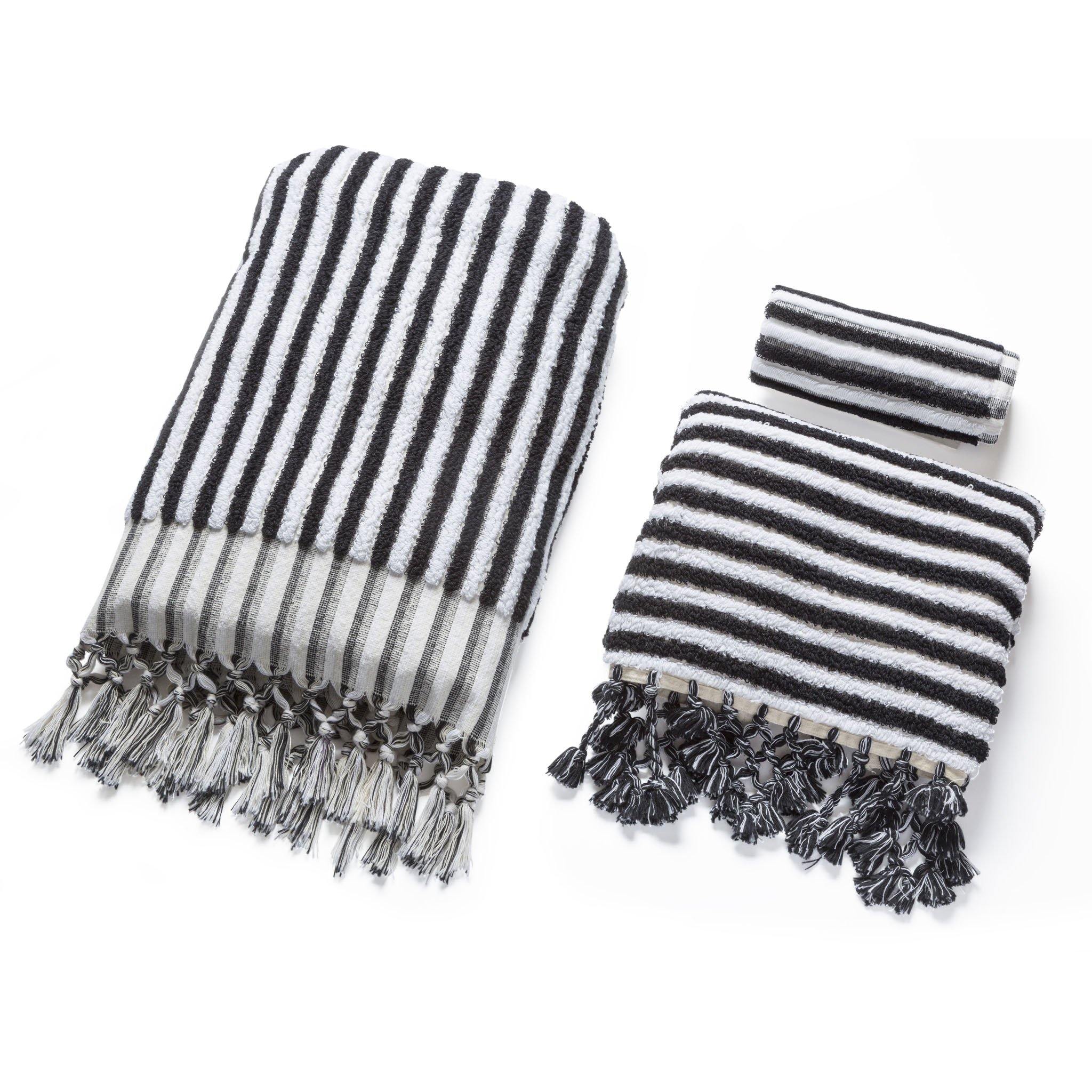 Linea - Black And White Organic Bath Towel Limited Edition Colours