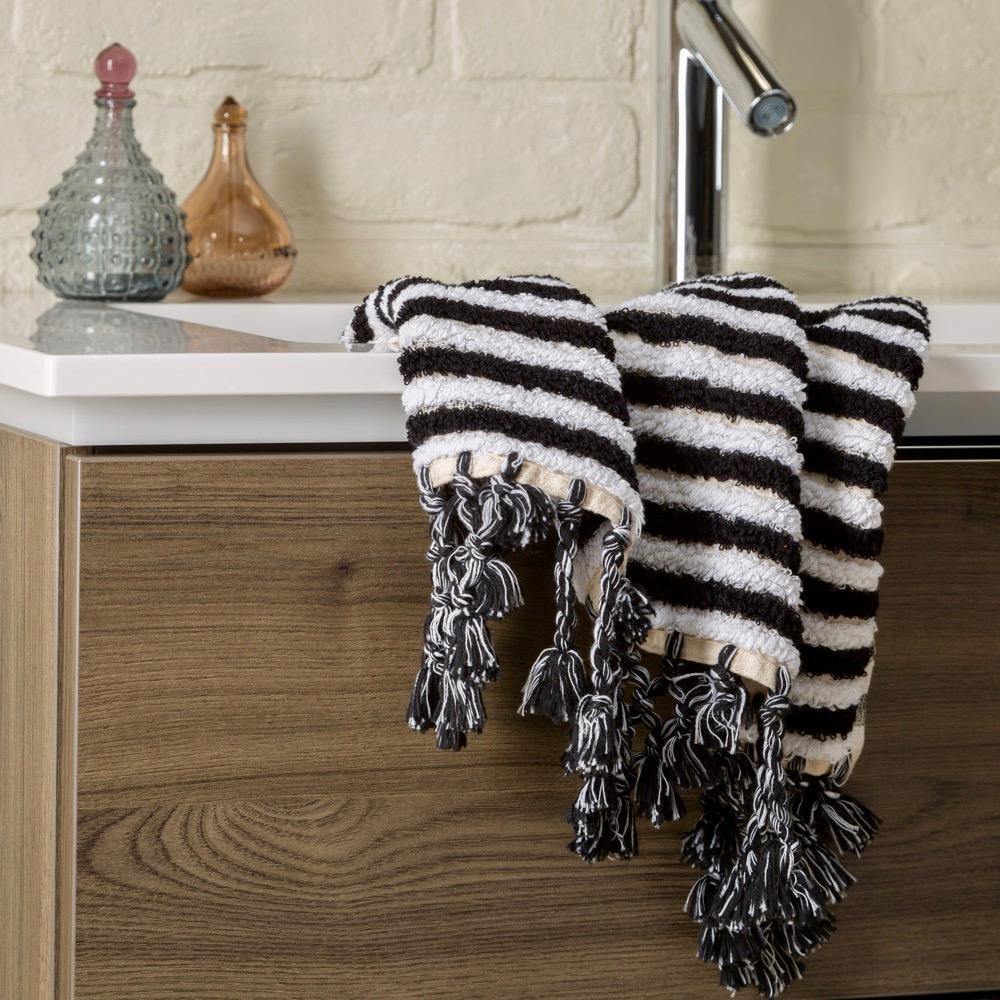 Linea - Black And White Organic Bath Towel Limited Edition Colours